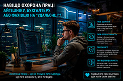 Охорона праці для айтішніка бухгалтера